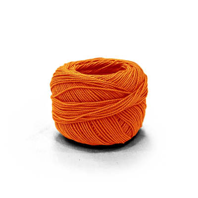 Perlé Ovillo 100% Algodón A-1027 NARANJA (10 UND)1