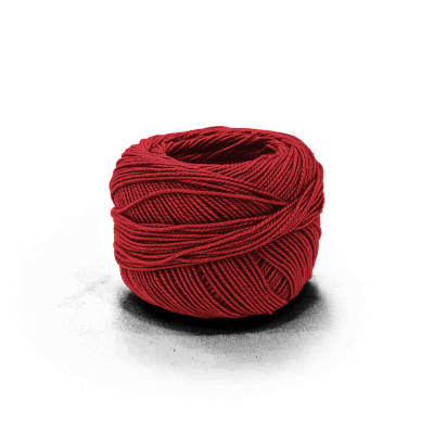 Perlé Ovillo 100% Algodón A-1072 ROJO (10 UND)1