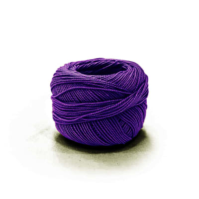 Perlé Ovillo 100% Algodón A-1163 VIOLETA (10 UND)1