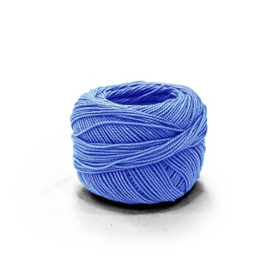 Perlé Ovillo 100% Algodón A-1284 CELESTE (10 UND)1