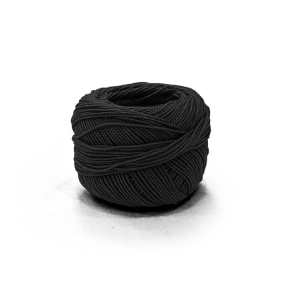 Perlé Ovillo 100% Algodón NEGRO (10 UND)1