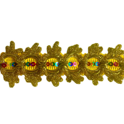 Pasamanería Arpa Oro 40mm 10y1