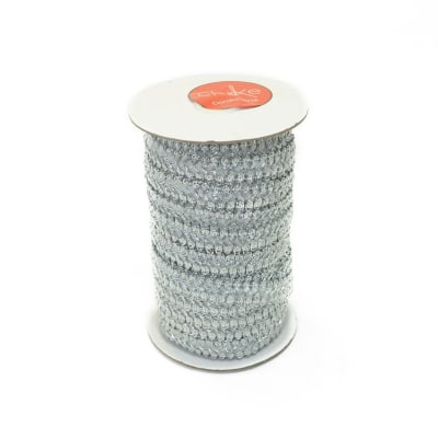 Pasamanería Corbata Grande PLATA 15MM (30 Mts)1