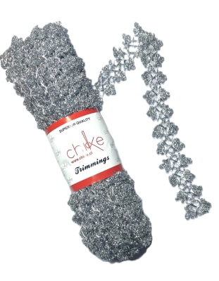 Pasamaneria Hoja Plata 30mm 10Y1