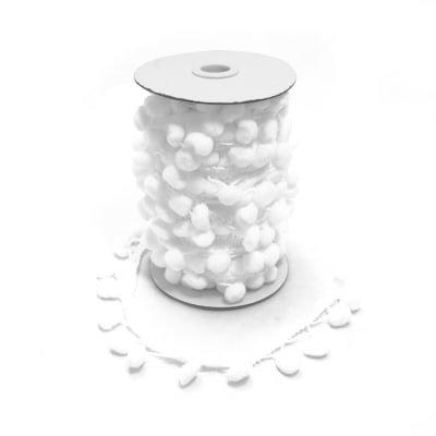 Pom Pom BLANCO Tira (15 Metros)1
