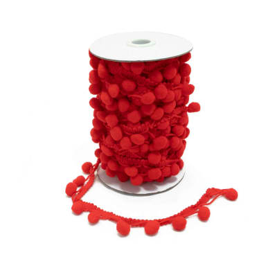 Pom Pom ROJO Tira (15 Metros)1