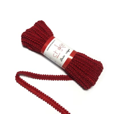Pasamanería Trenza Chico 11MM ROJO1
