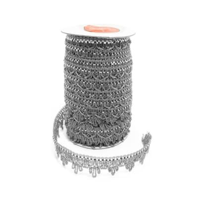 Pasamanería Trinche PLATA 28MM 30 YARDAS1