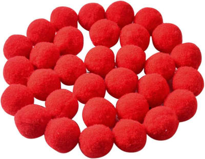 Pom Pom Rojo 5 cm 50 und1