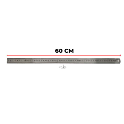 Regla Metalica 60 CM - 24 Pulgadas1