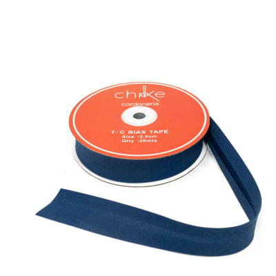 Sesgo AZUL MARINO 25MM (20 Mts)1