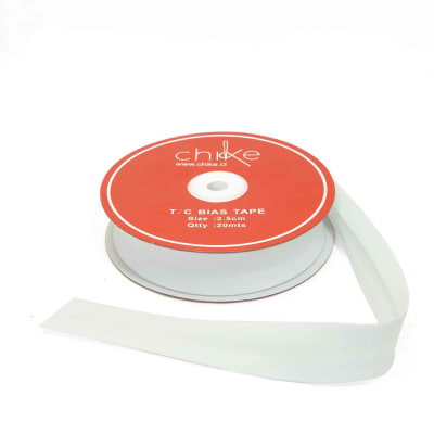 Sesgo BLANCO 25MM (20 Mts)1