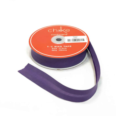 Sesgo MORADO 25MM (20 Mts)1