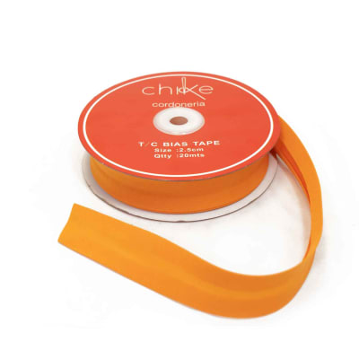 Sesgo NARANJO 25MM (20 Mts)1