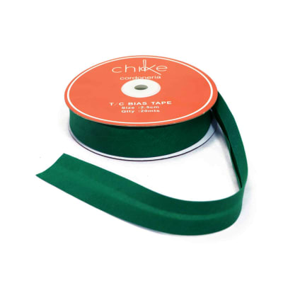 Sesgo VERDE BOTELLA 25MM (20 Mts)1