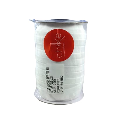 Sesgo Elasticado Blanco 20mm 50mts1