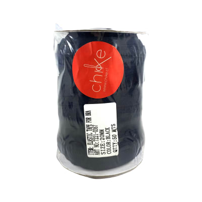Sesgo Elasticado Negro 20mm 50 mts1