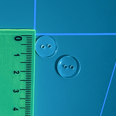 botón clásico (20 L-12 mm)144 unid. Transparente1