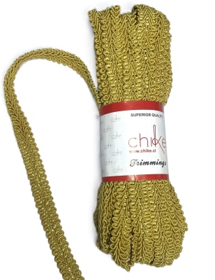 Pasamanería Trenza Chico 11MM - Golden1