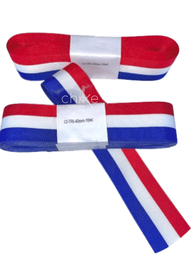 CINTA TRICOLOR PIEZA DE 10 METROS 4 CM3