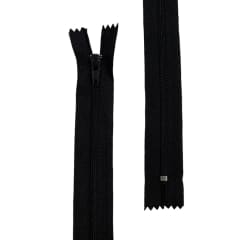 CIERRE NYLON #3 NEGRO - 45 CM/50 PCS