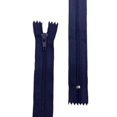 CIERRE NYLON #3 AZUL MARINO - 45 CM/50 PCS