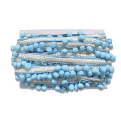 Fleco Pom pom trenza