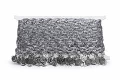 Adorno fantasía moneda plata 6152-0289C