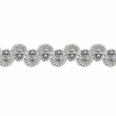 Adorno Fantasía Plata 30mm 5yds