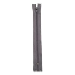CIERRE NYLON #3 PLOMO OSCURO -18 CM/50 PCS