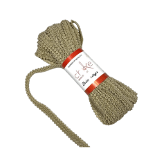 Pasamanería Trenza Chico 11mm Beige