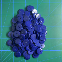 botón clásico Azul Rey (40 L-25 mm).