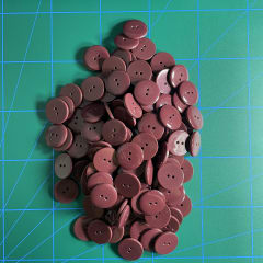 botón clásico Burdeo (40 L-25 mm)