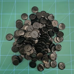 botón clásico Negro (40 L-25 mm)