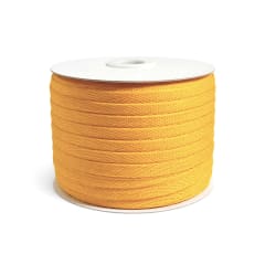 Cinta Espiga poliéster 15mm Amarillo Oro Rollo 50mts.