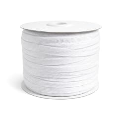 Cinta Espiga Poliéster 25mm. Blanco Rollo 50mts.