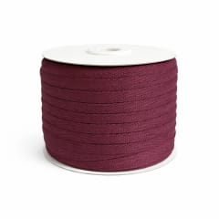 Cinta Espiga poliéster 15mm Burdeo Rollo 50mts.