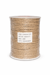 Cordón Yute Natural 4mm 69mts aprox