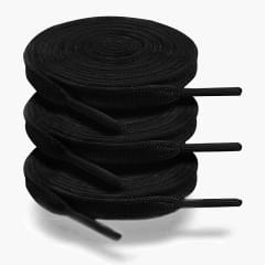 Cordón Zapatilla Plano Negro 120 cm (und)