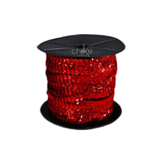 Cadena Lentejuelas Tornasol ROJO (80 Yardas)