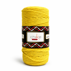 Macrame 3mm Peinado Amarillo 400gr