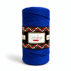 Macrame 3mm Peinado Azul Rey 400gr