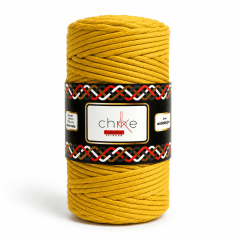 Macrame 3mm Peinado Mostaza 400 gr