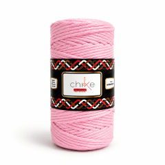 Macrame 3mm Peinado Rosado 400gr