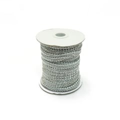 Pasamanería Metalizado Chica PLATA (25 Mts)