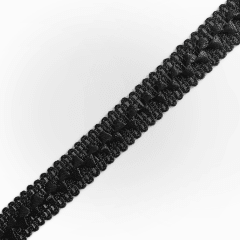 Pasamanería Samoza Negro 18mm/10mts