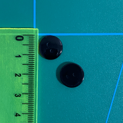 botón clásico (20 L-12 mm)144 unid. Negro