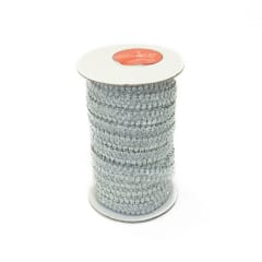 Pasamanería Corbata Grande PLATA 15MM (30 Mts)