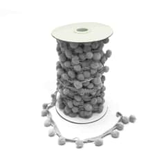 Pom Pom PLOMO OSCURO Tira (15 Metros)