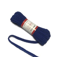 Pasamanería Trenza Mediano 15MM AZUL REY (10 Mts)